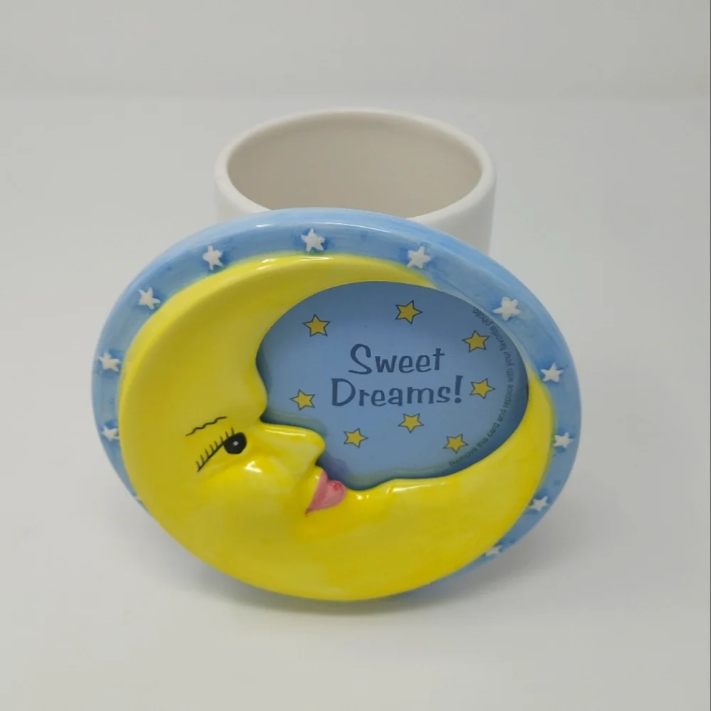 Sweet Dreams Crescent Moon Pencil Cup / Photo Frame